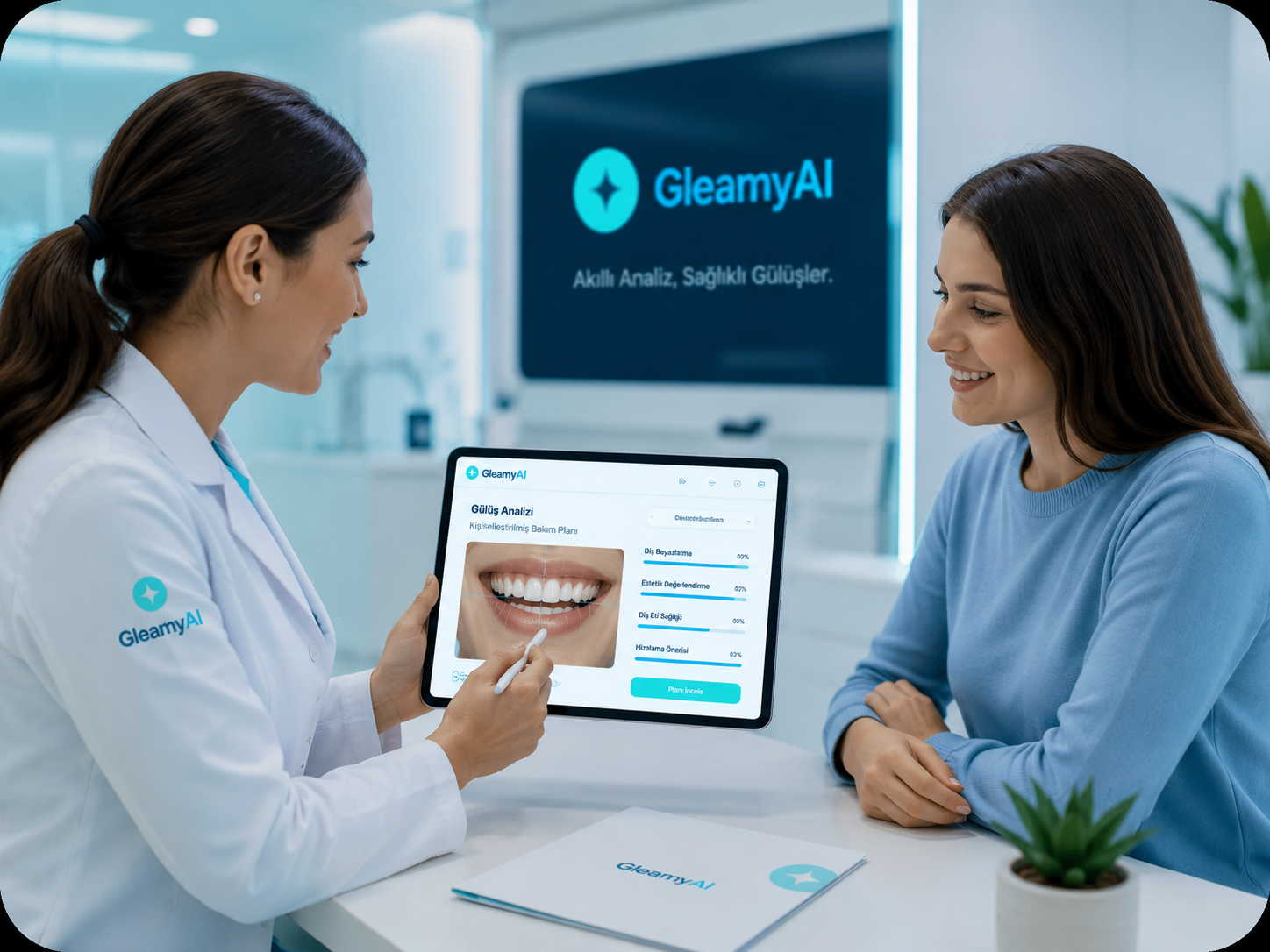 GleamyAI klinik danışmanlık görseli